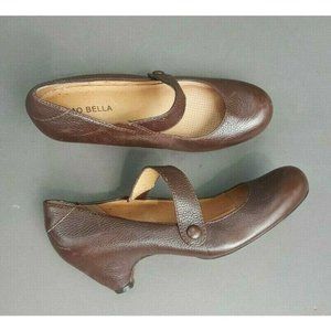 Ciao Bella Mary Janes Brown Leather 7.5 Shoes